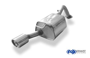 Endschalldämpfer einseitig passend an original Stoßstange - 1x90 Typ 17 passend für: Toyota Yaris Yaris XP9 ab 06 1,8l TS 98kW